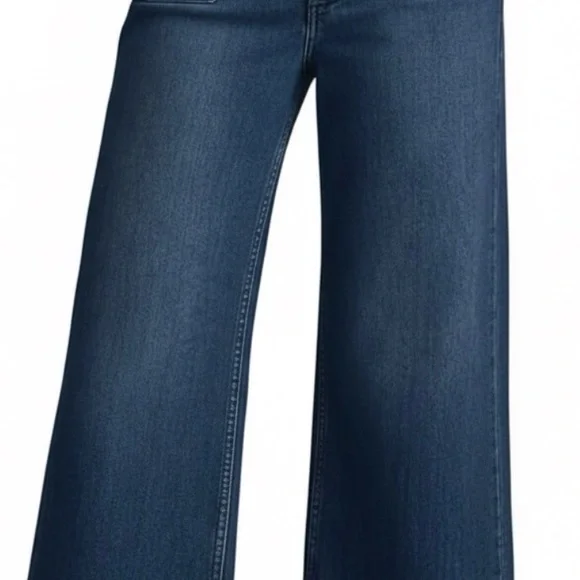 Classic Blue Wide-Leg Women Jeans - Picture 4 of 4